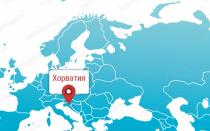 Подробная карта хорватии на русском языке Хорватия на политической карте мира